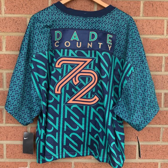 Nike Miami Dade County 72 Dolphins Football Jersey